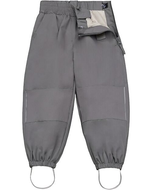 Leokid Winter Trousers - Foggy Gray - with Detachable Suspenders Trousers