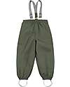 Leokid Winter Trousers - Green Gray - with Detachable Suspenders Trousers