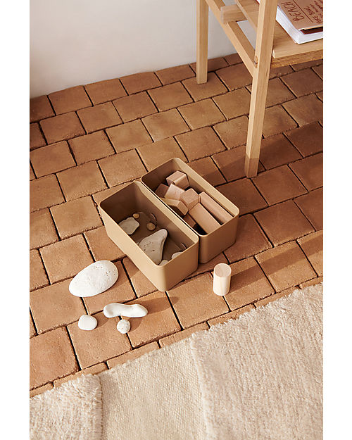 Liewood 2 Jamal Storage System L - Sandy - Recycled Plastic - 10.2x21x10.5cm Storage organisers