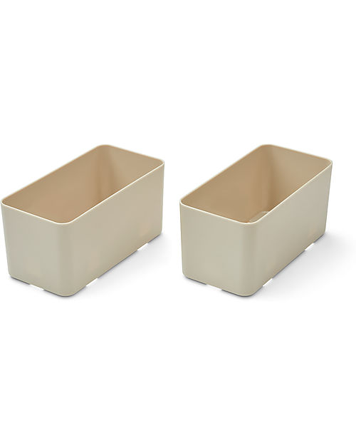 Liewood 2 Jamal Storage System L - Sandy - Recycled Plastic - 10.2x21x10.5cm Storage organisers