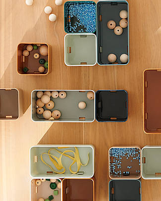 Liewood 2 Jamal Storage System L - Whale Blue - Recycled Plastic - 10.2x21x10.5cm Storage organisers