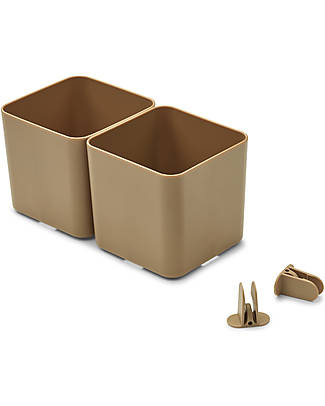Liewood 2 Jamal Storage System - Oat - Recycled Plastic - 10.2x10.5x10.5cm Storage organisers