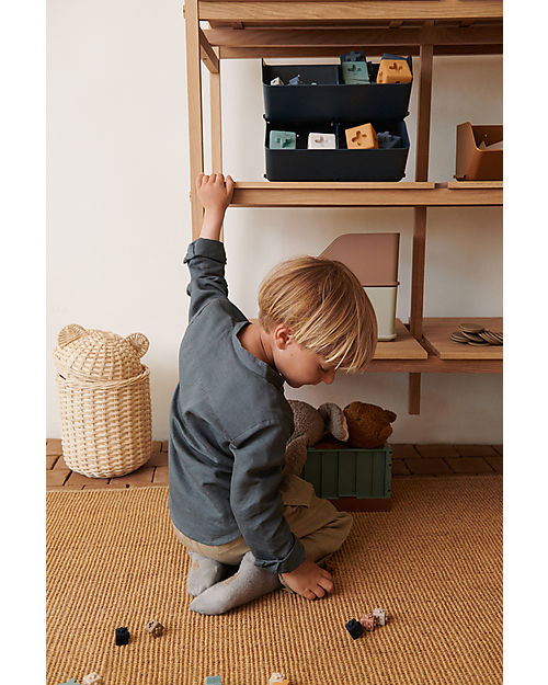 Liewood 2 Rosemary Desktop Organizer M - Sandy - Recycled Plastic - 11.9x28.3x18.2cm Storage organisers