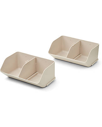 Liewood 2 Rosemary Desktop Organizer M - Sandy - Recycled Plastic - 11.9x28.3x18.2cm Storage organisers