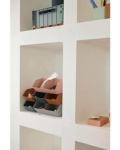 Liewood 2 Rosemary Desktop Organizer M - Whale Blue - Recycled Plastic - 11.9x28.3x18.2cm Storage organisers