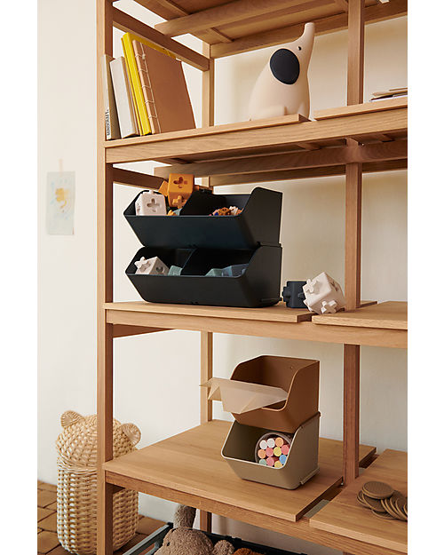 Liewood 2 Rosemary Desktop Organizer S - Whale Blue - Recycled Plastic - 11.9x13.9x18.2cm Storage organisers