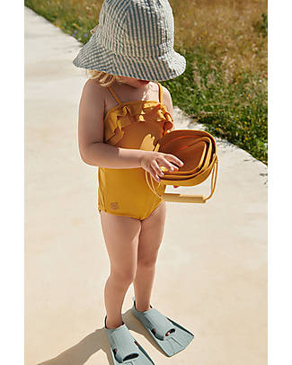 Liewood Abelone Folding Bucket - Yellow Mellow&Jojoba - 100% Silicone Beach Toys