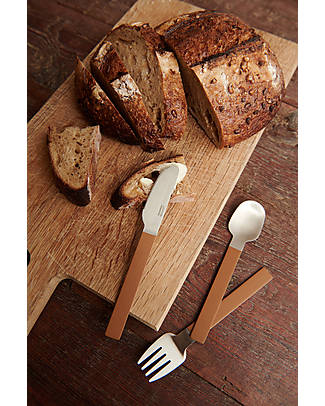 Liewood Adrian Junior Cutlery Set - Tuscany Rose - Stainless Steel and Silicone Cutlery