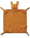 Liewood Agnete Cuddle Cloth - Reindeer Mustard - 100% Organic Cotton Doudou & Comforters
