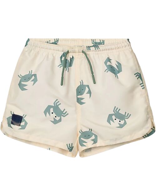 Liewood Aiden Printed Board Shorts - Crab - Sandy - Recycled Material Swimming Trunks