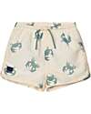 Liewood Aiden Printed Board Shorts - Crab - Sandy - Recycled Material Swimming Trunks