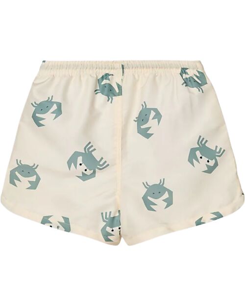 Liewood Aiden Printed Board Shorts - Crab - Sandy - Recycled Material Swimming Trunks