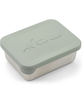 Liewood Ako Snack Box - Dino - Dusty Mint Thermal Containers