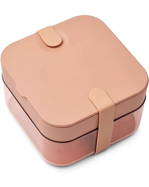 Liewood Amandine Bento Box - Tritan and Silicone - Tuscany Rose / Dusty Raspberry Snack Boxes