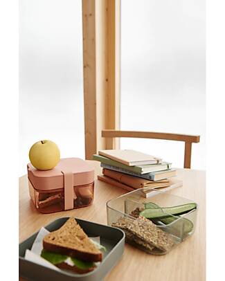 Liewood Amandine Bento Box - Tritan and Silicone - Tuscany Rose / Dusty Raspberry Snack Boxes