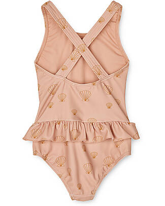 Liewood Amara Swimsuit - Seersucker Sea Shell/Pale Tuscany - UPF 50+ Swimsuits