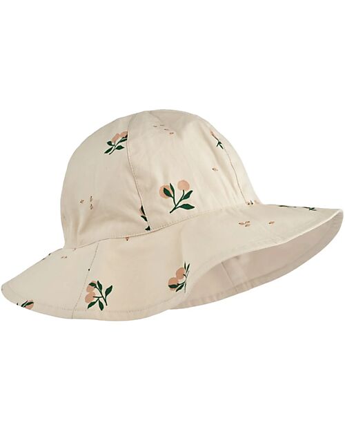 Liewood Amelia Reversible Seersucker Sun Hat - Sandy - Peach Sunhats