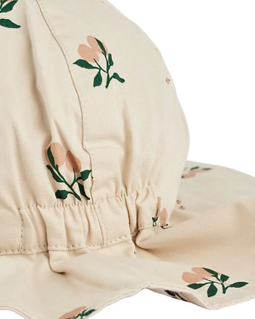 Liewood Amelia Reversible Seersucker Sun Hat - Sandy - Peach Sunhats