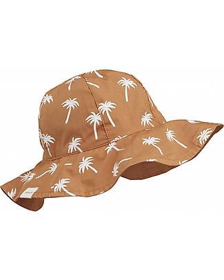 Liewood Amelia Reversible Sun Hat - Palms/Almond - 100% Organic Cotton Sunhats