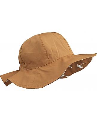 Liewood Amelia Reversible Sun Hat - Palms/Almond - 100% Organic Cotton Sunhats