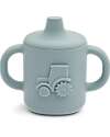 Liewood Amelio Sippy Cup - Blue Fog - Vehicles - 100% Silicone Cups