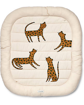 Liewood Amin Activity Nest - Organic Cotton - Leopard Sandy - Sweet Dreams and Play Area! Padded Playmats