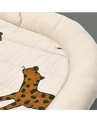 Liewood Amin Activity Nest - Organic Cotton - Leopard Sandy - Sweet Dreams and Play Area! Padded Playmats
