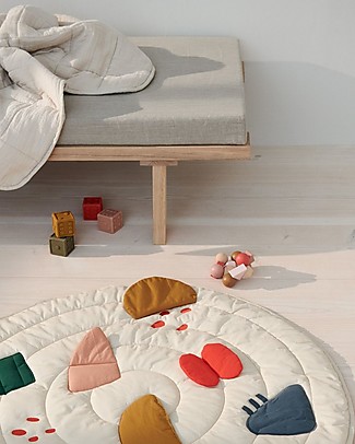 Liewood Anna Rattle - Beech Wood - Tuscany Rose Multi Mix Wooden Rattles
