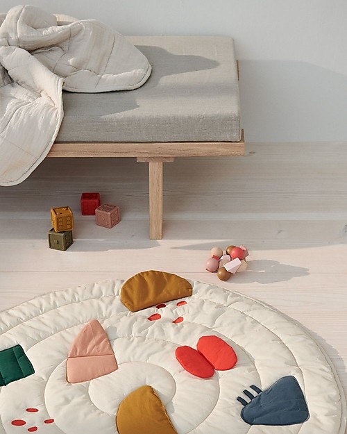 Liewood Anna Rattle - Beech Wood - Whale Blue Multi Mix Wooden Rattles