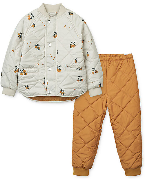 Liewood Anniston Jacket and Pants Set - Peach Sandy - Water Repellent - 100% Recycled Material Trousers