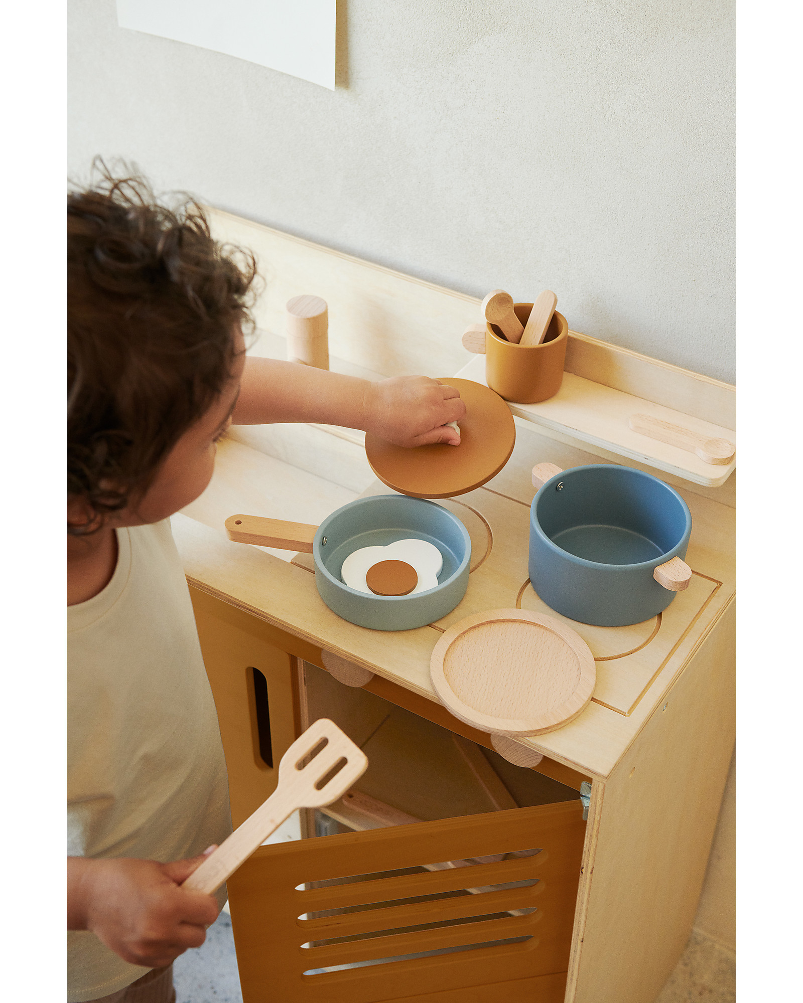 Liewood Antonio Wooden Kitchen Set for Children - Blue Multi Mix unisex  (bambini)
