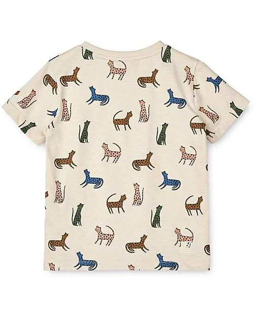 Liewood Apia Printed Shortssleeve T-Shirt - Leopard Multi Mix - 100% Organic Cotton GOTS Certified T-shirts