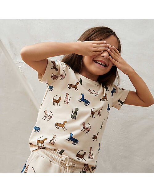 Liewood Apia Printed Shortssleeve T-Shirt - Leopard Multi Mix - 100% Organic Cotton GOTS Certified T-shirts