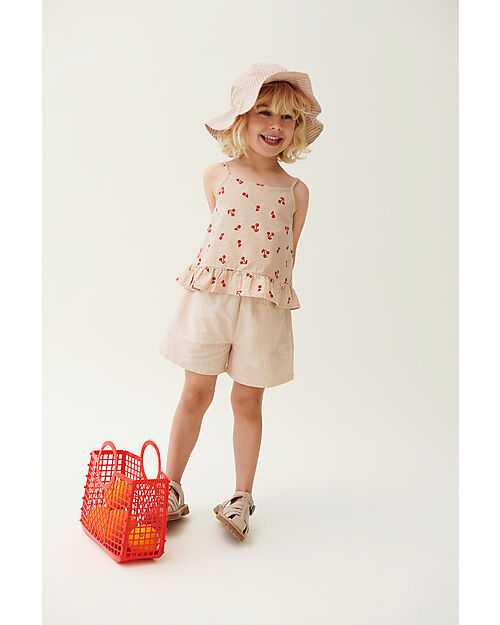 Liewood Aubrey Printed Top - Cherries - Apple Blossom - 100% Organic Cotton Tank Tops