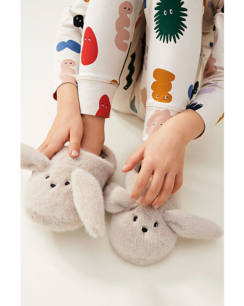 Liewood Aviaja Rabbit Slippers - Mist Slippers