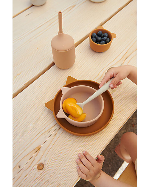 Liewood Baby Feeding Set Cat Cathy - Pale Tuscany Meal Sets