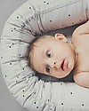 Liewood Babylift Classic Dot, Dumbo Grey - 100% Organic Cotton Baby Nest