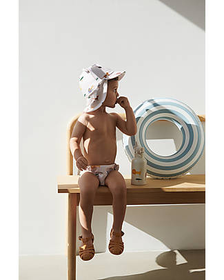 Liewood Baloo Swim Ring - Striped - Sea Blue and Creme de la Creme Beach Toys