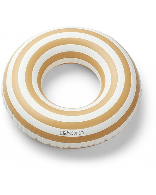 Liewood Baloo Swim Ring - Yellow Mellow and Creme de la Creme Stripes Beach Toys