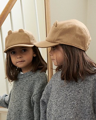 Liewood Bear Ears Reese Cap - Oat Winter Hats