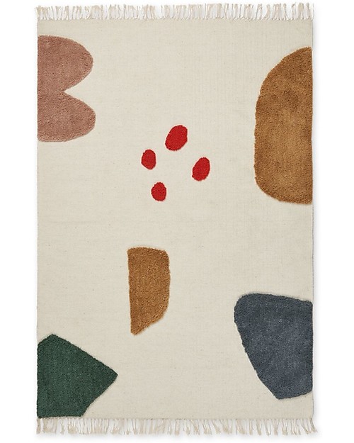 Liewood Bent Rug - Geometric Multi Mix - 120 x 80 cm - 90% NZ Wool 10% Cotton Carpets