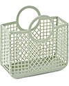 Liewood Bloom Basket Beach Bag - Dusty Mint - Multifunctional Tote Bags