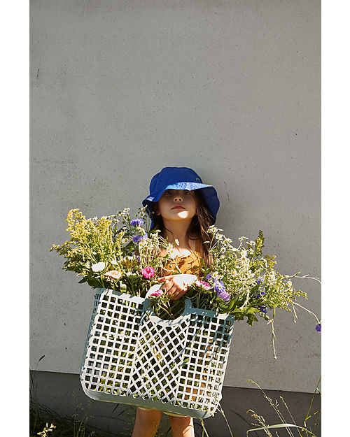 Liewood Bloom Basket Beach Bag - Dusty Mint - Multifunctional Tote Bags