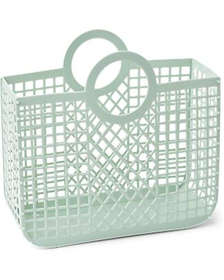 Liewood Bloom Basket Beach Bag - Light Peppermint - Multifunctional Tote Bags