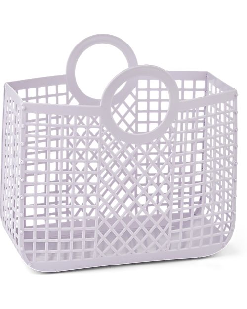 Liewood Bloom Basket Beach Bag - Misty Lilac - Multifunctional Tote Bags