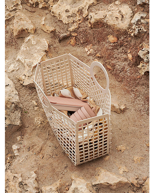 Liewood Bloom Basket Beach Bag - Sandy - Multifunctional Tote Bags