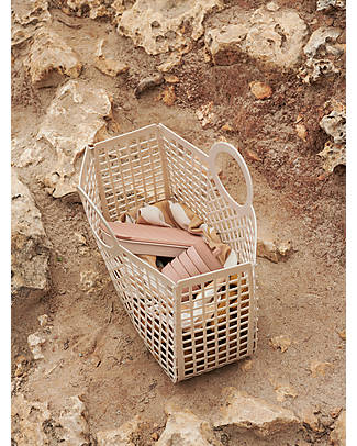 Liewood Bloom Basket Beach Bag - Tuscany Rose - Multifunctional Tote Bags