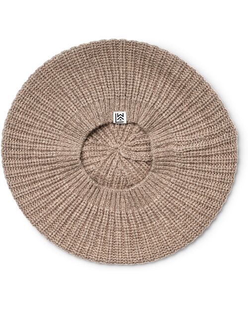 Liewood Borg Beret Hat - Oat Melange - Cotton and Wool Winter Hats