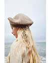 Liewood Borg Beret Hat - Oat Melange - Cotton and Wool Winter Hats