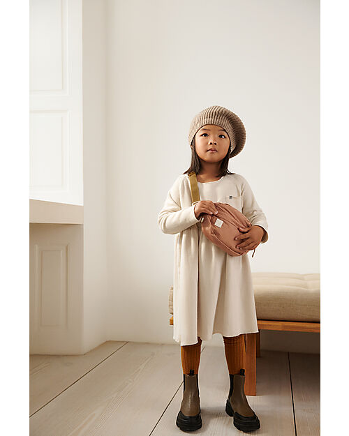 Liewood Borg Beret Hat Oat Melange Cotton and Wool unisex